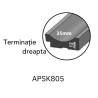 Terminatie APSK805 - R riflaj dreapta 35x2800x12mm