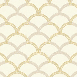 Tapet  Ornament, gri deschis auriu.