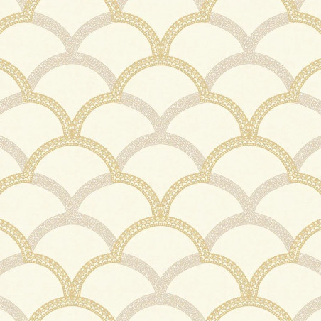 Tapet  Ornament, gri deschis auriu.