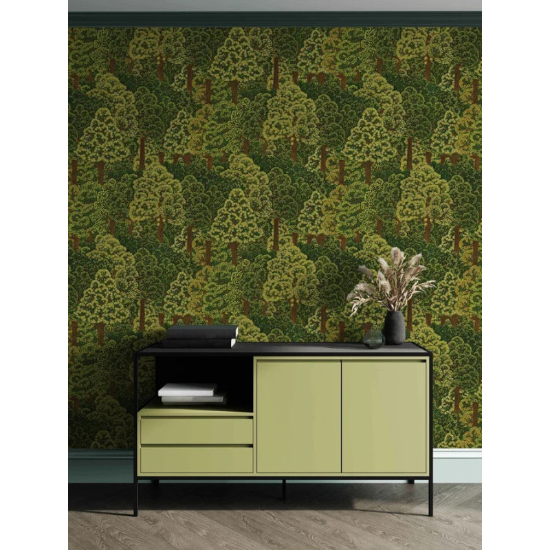 Tapet Vinil Superlavabil, model Forest, Verde Natural , rola