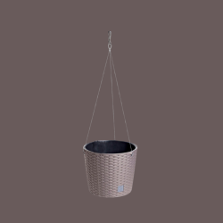 Ghiveci rato round rotund cafeniu 25.6x21.cm