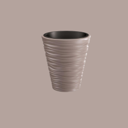 Ghiveci decorativ de flori, rotund, Sandy 18/37 L, 39x43.6 cm