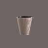 Ghiveci Decorativ de Flori Rotund Sandy 18-37L 39x43.6cm Cafeniu
