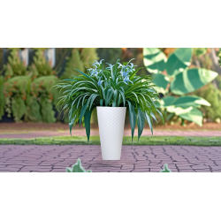 Ghiveci de flori matuba slim 300/550 55 CM alb