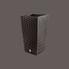 Ghivece decorative de flori, Prosperplast, Rato, imitatie ratan, patrat, 22.5x22.5x42.1 cm