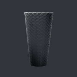 Ghiveci matuba slim, rotund, inalt, 55CM antracit