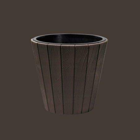 Ghiveci model lemn wooden maro