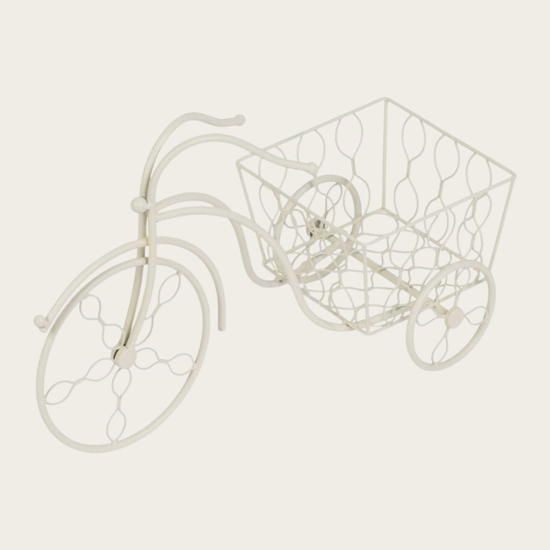 Suport metalic pentru ghiveci flori,model bicicleta, 52x22x32 cm
