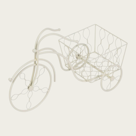 Suport metalic pentru ghiveci flori,model bicicleta, 52x22x32 cm