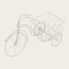 Suport metalic pentru ghiveci flori,model bicicleta, 52x22x32 cm