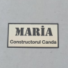 Ecuson gravat personalizat 8cmx4cm prindere cu magnet